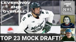 2024 NHL MOCK DRAFT  May Top 23 [upl. by Refanej5]