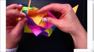 Stellated Icosahedron Instructions  Modular Origami [upl. by Caylor]