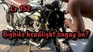 custom headlight for bigbikekeeway cafe racer 152 [upl. by Hakeber]