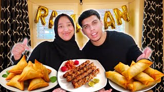 Ramadan Preparations Samosas Spring Rolls amp Kebabs Recipe [upl. by Ayote]