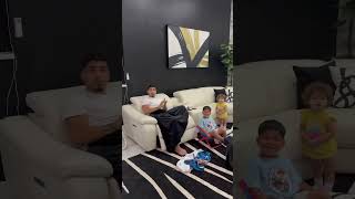 Mom catches dad son amp daughter going crazy for spiderman shorts [upl. by Ahsercul800]