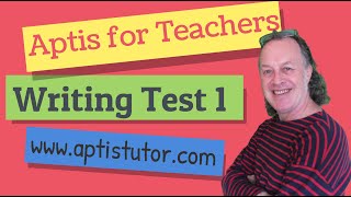 Aptis ESOL For Teachers Writing 1 with Sample B2 Answers  Writing con Respuestas Modelo B2 [upl. by Odareg717]