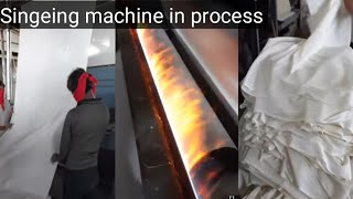 Gas singeing machine Remove pilling from fabric Textile HuB [upl. by Renault657]