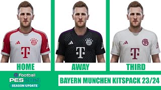 eFootball PES 2021  BAYERN MUNCHEN KITSPACK 2324 UPDATE 081023 🆕✅ [upl. by Quiteris361]