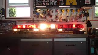 Federal Signal Vista Light Bar 6 foot wide [upl. by Philemol]