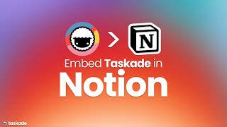 How to Embed Taskade in Notion Easy and Fast 🤯 [upl. by Llenil]