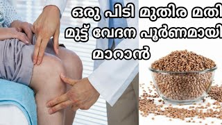 Muttu vedana maran  Remedies for knee joint pain malayalam  Home remedies for knee pain relief [upl. by Ahsykal]