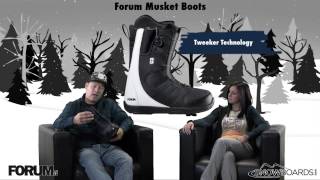 2013 Forum Musket Snowboard Boots Review by Snowboardscom [upl. by Nottap]