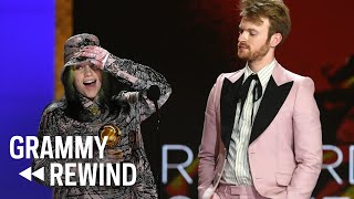 Watch Billie Eilish Win Record Of The Year For “Everything I Wanted” In 2021  GRAMMY Rewind [upl. by Adnek]