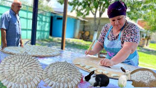 Delicious Azerbaijani village dish Khinkali with Meat [upl. by Gabriele]