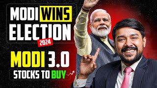 MODI 30 Stocks to Invest 👉💰  2024 Election Result  Best Stocks to Buy Now  Harsh Goela [upl. by Ahsenek]