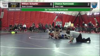 195 William Schaefer Team Growler vs Chance Kamrowski River Falls 6476699104 [upl. by Teri]