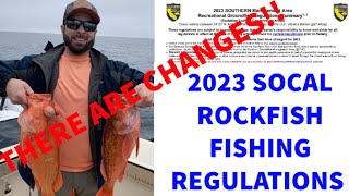 2023 SoCal Rockfish Regulations  Big changes this year [upl. by Enitram]