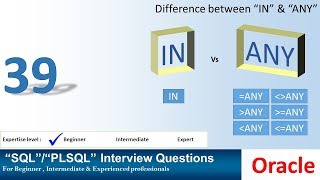 Oracle PL SQL interview question IN vs ANY [upl. by Colin]