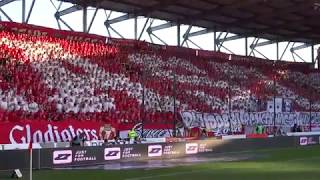 Widzew Łódź  ŁKS Kto nie skacze ten z galery Hej 64 derby Łodzi [upl. by Caasi660]