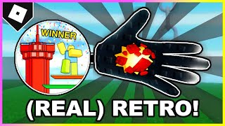 Slap Battles  FULL GUIDE How to ACTUALLY get RETRO GLOVE  quotPARKOUR PWNERquot BADGE ROBLOX [upl. by Nnilsia]