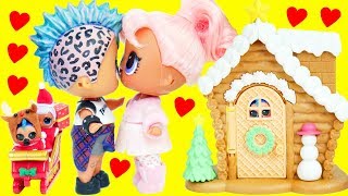 LOL Surprise Dolls Christmas Party with Punk Family Wrong Outfits  Toy Egg Videos [upl. by Wystand]