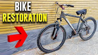 INCREDIBLE Bicycle RESTORATION Transforming A Trash Bike Into A KTM Mountain Bike [upl. by Hgierb]