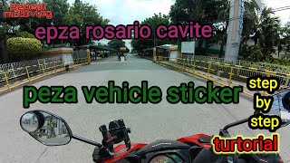 Epza rosario cavite Gate1renewal Peza vehicle sticker [upl. by Tressia]