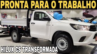 TOYOTA HILUX CABINE CHASSI  TRANSFORMADA PRONTA PARA TRABALHO [upl. by Hairam]