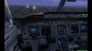 Boeing 737700 landing at Menorca  FSX awesome and smooth graphics Landing LEMH [upl. by Aihsar]