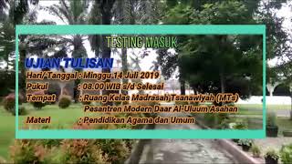 Info Pendaftaran  Santri Baru TP20192020  Pesantren Modern Daar Al Uluum Asahankisaran [upl. by Benedix624]