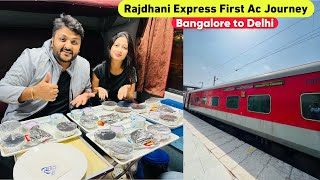 Bangalore Rajdhani Express First Class Journey with Delicious IRCTC Food  Indian Railways  Ep1 [upl. by Urbanna]