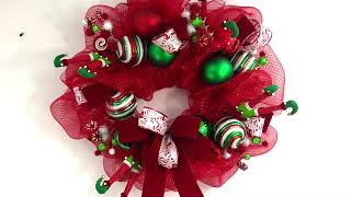 EASY Deco Mesh Wreath Tutorial [upl. by Adli87]