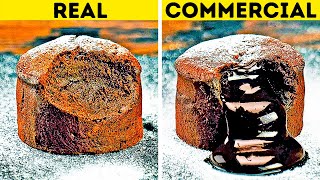 FOOD IN COMMERCIALS VS IN REAL LIFE  24 ADS TRICKS [upl. by Ader]