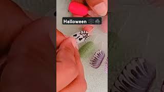 Halloween Nails🕷️🕸️nailsnailartyoutubeshortsviralshortstutorialartistshortvideoshortvideo💅🧿💫 [upl. by Rissa210]