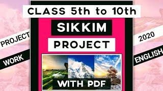 Sikkim project in English  Art integrated project on sikkim in english [upl. by Nnaeerb]