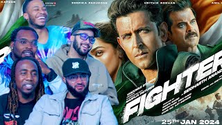 Fighter Official Trailer  Hrithik Roshan Deepika Padukone Anil Kapoor Siddharth Anand Reaction [upl. by Eppillihp]