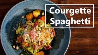 How to make Vegan Courgette Spaghetti  Lazy cook [upl. by Abercromby]