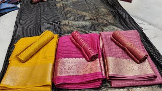 Chickpet Banglore Wholesale Very Reasonable Wholesale Price Premium Quality Saree Collection [upl. by Kessia]