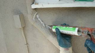 Caulking for matching stucco walls [upl. by Bernette104]