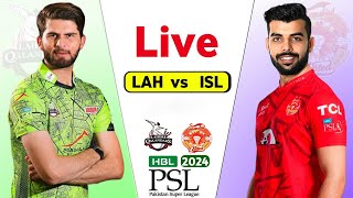 🔴 Islamabad United vs Lahore Qalandars Live Match Scorecard  PSL 9 2024 live  Live Stream [upl. by Ayekim]