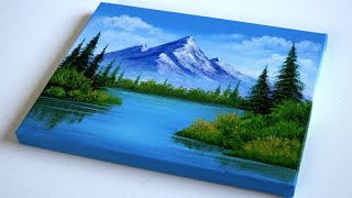 Acrylic Painting for Beginners A StepbyStep Landscape Painting Tutorial for Beginners on Canvas [upl. by Clemen]