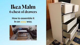 Tutorial  Malm 6 Drawer Dresser IKEA [upl. by Eussoj858]