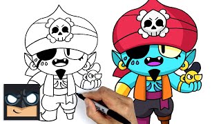 How To Draw Brawl Stars  Pirate Gene [upl. by Nywled]