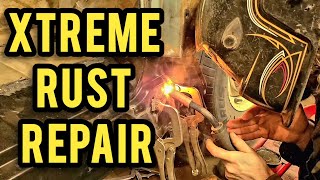 Extreme Rust Repair Part 1 How to Fix Rust on a Classic Vehicle 1966 Chevy C10 Restoration [upl. by Losse]