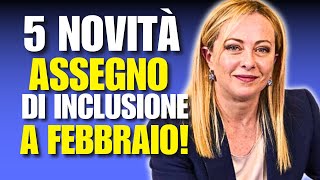 5 INCREDIBILI NOVITÀ SULLASSEGNO DI INCLUSIONE A FEBBRAIO [upl. by Odla420]