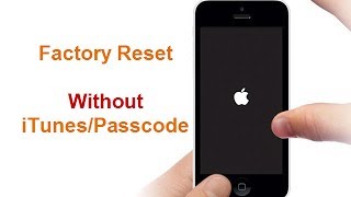 Factory Reset iPhone 7 without PasscodeiTunes [upl. by Leimaj]