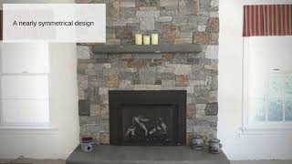 Crafted Dry Fit Natural Stone Fireplace [upl. by Angela364]