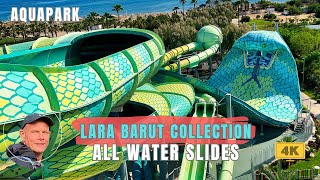 Lara Barut Collection  Aquapark  Wasserpark  Water Slides  Wasserrutschen  4K [upl. by Ocramed276]