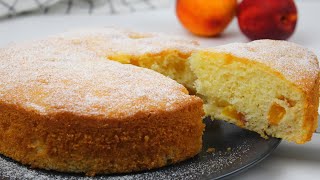 Simple And Fast Cake  Delicious Peach Cake [upl. by Ilamad219]