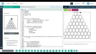 CodeHS  2195 Circle Pyramid 20 [upl. by Anerdna824]