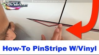 How To Pinstripe Your Car With Vinyl Striping  Full Length [upl. by Corbet]