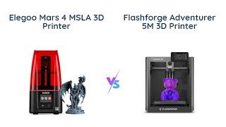 ELEGOO Mars 4 vs FLASHFORGE Adventurer 5M 🆚  3D Printer Comparison [upl. by Hillier]