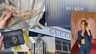 LUXURY SHOPPING VLOG BICESTER VILLAGE APRIL 2022 GUCCI DIOR PRADA YSL [upl. by Alvita]