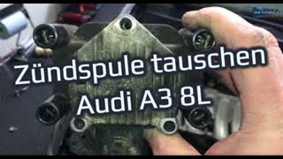 Zündspule Audi A3 8l tauschen ausbauen [upl. by Justin]